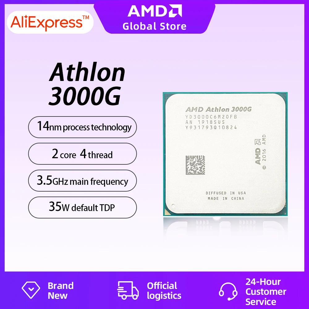 AMD Athlon 3000G 100% ֽ μ, 3.5GHz 2 ھ 4  ũž μ, CPU , AM4  ׷